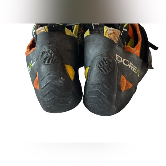 🧗Boreal Diabolo Climbing Shoes woman’s  Velcro Yellow Orange Black - Picture 6 of 8